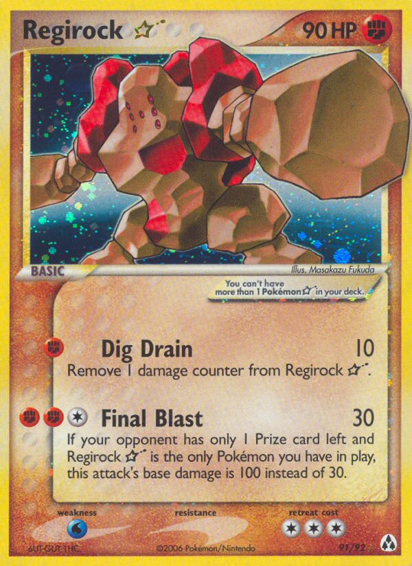 Regirock Star (91/92) [EX: Legend Maker] | North Game Den