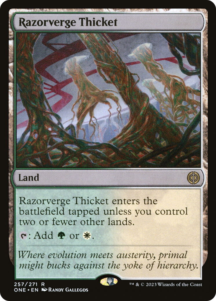 Razorverge Thicket [Phyrexia: All Will Be One] | North Game Den