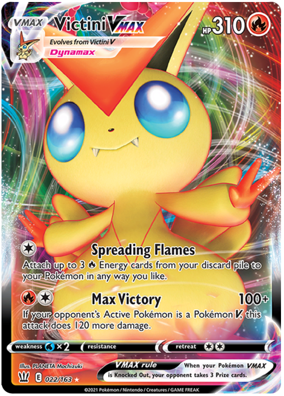 Victini VMAX (022/163) [Sword & Shield: Battle Styles] | North Game Den