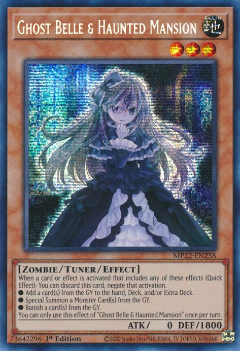 Ghost Belle & Haunted Mansion [MP22-EN258] Prismatic Secret Rare | North Game Den