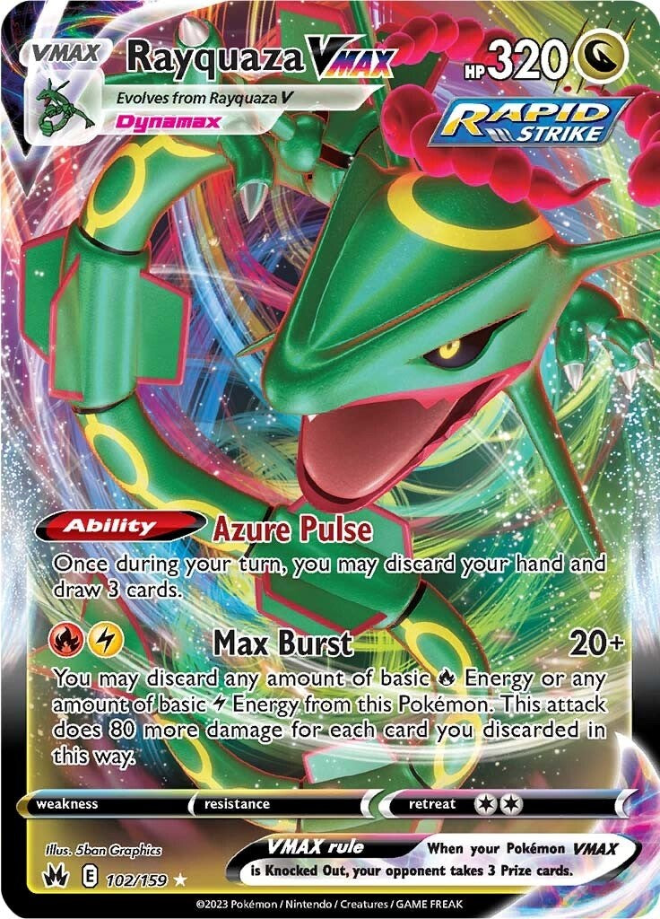 Rayquaza VMAX (102/159) (102) [Sword & Shield: Crown Zenith] | North Game Den