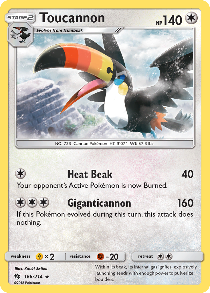 Toucannon (166/214) [Sun & Moon: Lost Thunder] | North Game Den