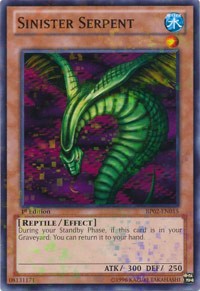 Sinister Serpent [BP02-EN015] Mosaic Rare | North Game Den