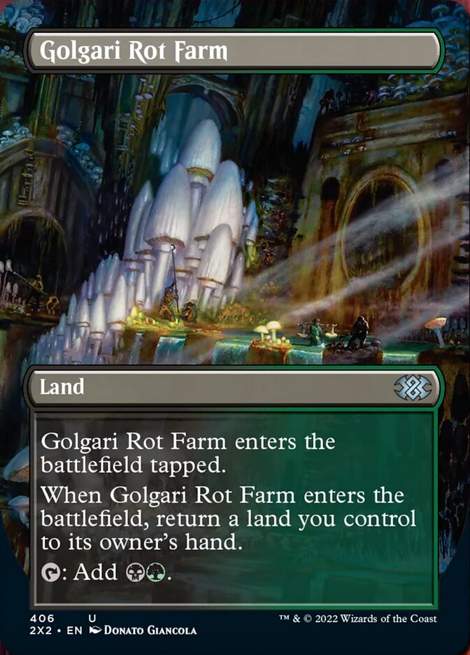 Golgari Rot Farm (Borderless Alternate Art) [Double Masters 2022] | North Game Den