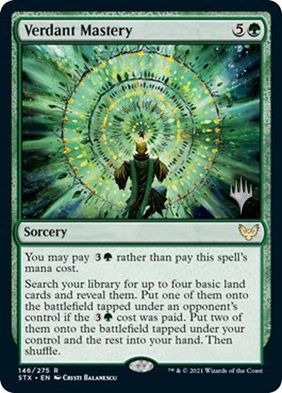 Verdant Mastery (Promo Pack) [Strixhaven: School of Mages Promos] | North Game Den