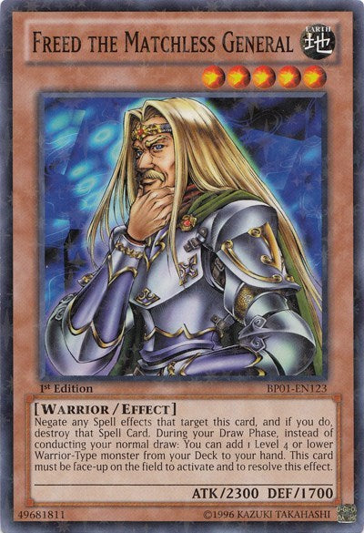 Freed the Matchless General [BP01-EN123] Starfoil Rare | North Game Den