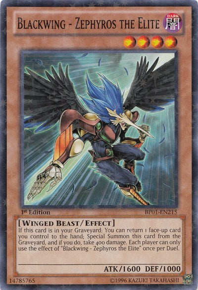 Blackwing - Zephyros the Elite [BP01-EN215] Starfoil Rare | North Game Den