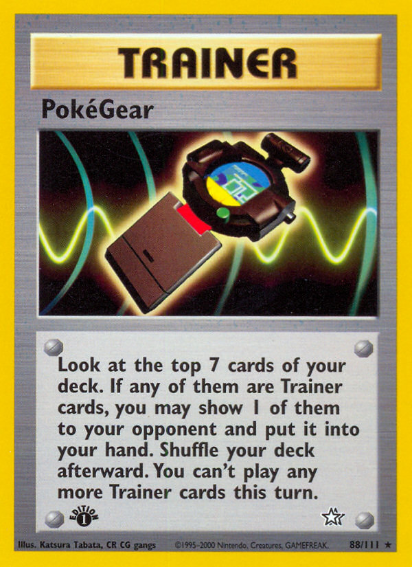 PokeGear (88/111) [Neo Genesis 1st Edition] | North Game Den