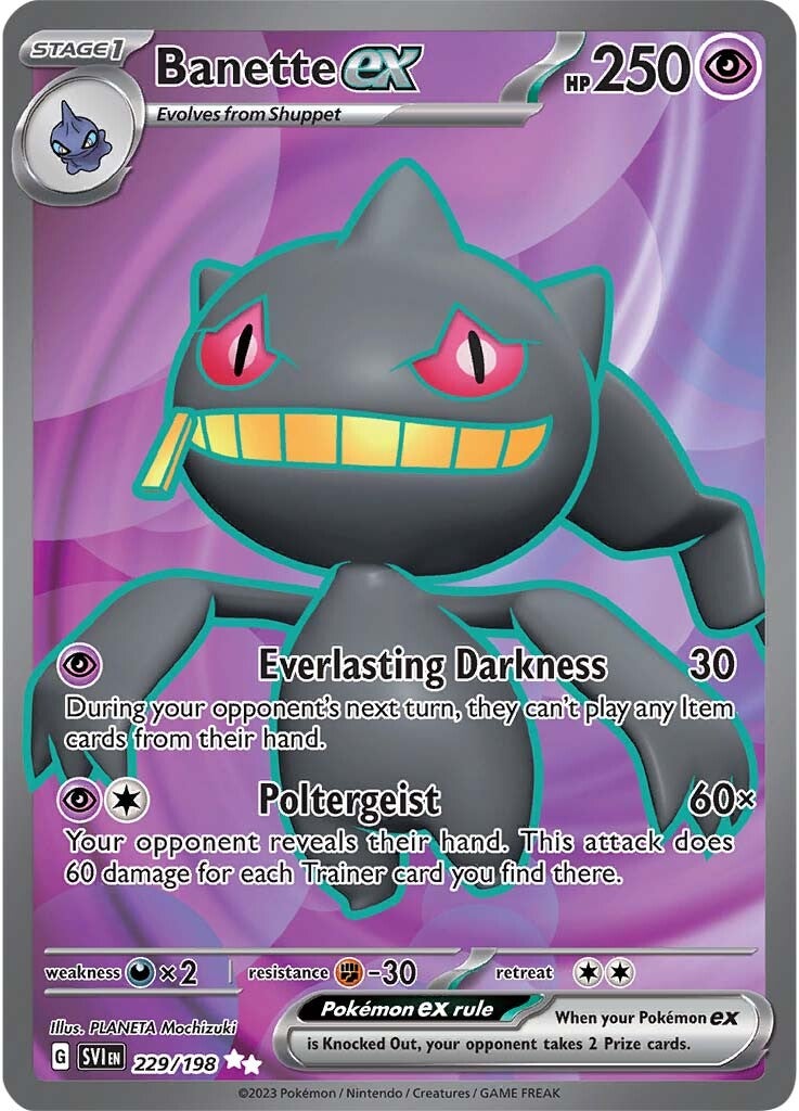 Banette ex (229/198) [Scarlet & Violet: Base Set] | North Game Den