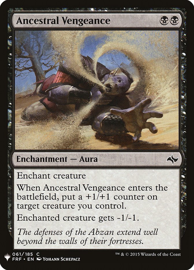 Ancestral Vengeance [Mystery Booster] | North Game Den