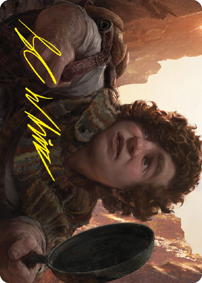 Sam, Loyal Attendant Art Card (Gold-Stamped Signature) [The Lord of the Rings: Tales of Middle-earth Art Series] | North Game Den