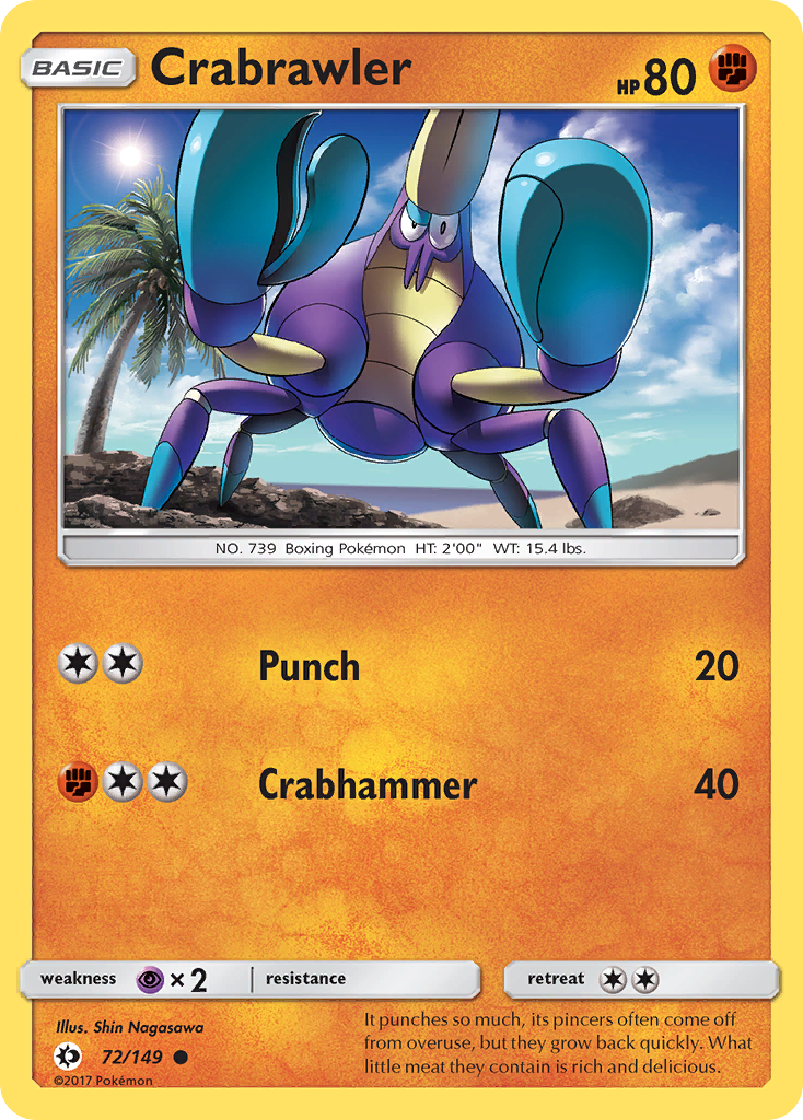 Crabrawler (72/149) [Sun & Moon: Base Set] | North Game Den