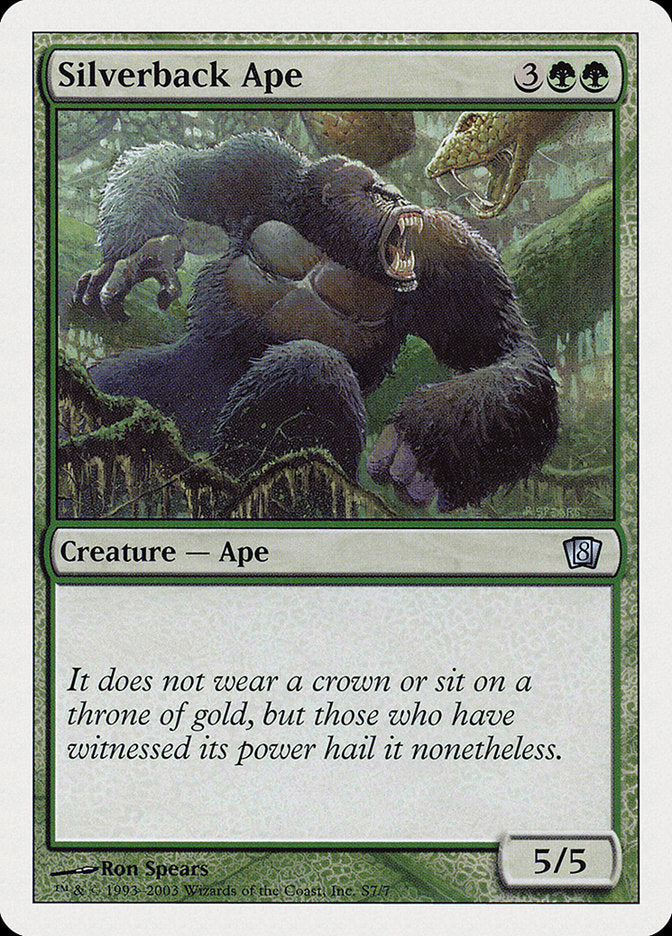 Silverback Ape [Eighth Edition] | North Game Den