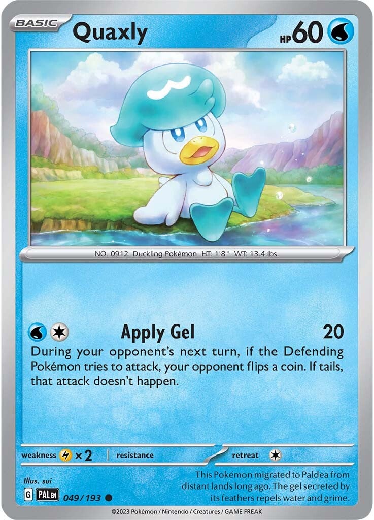 Quaxly (049/193) [Scarlet & Violet: Paldea Evolved] | North Game Den