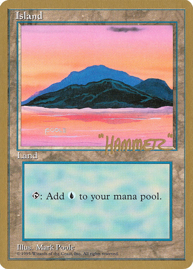 Island (shr369) (Shawn "Hammer" Regnier) [Pro Tour Collector Set] | North Game Den