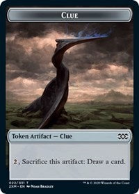 Clue // Wurm (030) Double-sided Token [Double Masters Tokens] | North Game Den