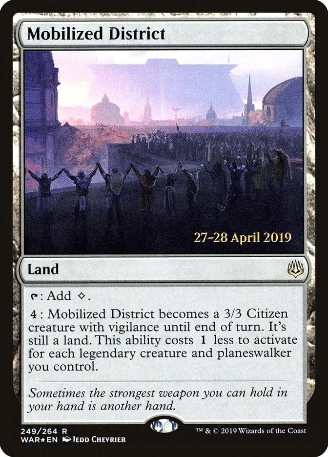 Mobilized District  [War of the Spark Prerelease Promos] | North Game Den