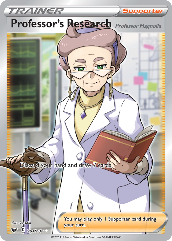 Professor's Research (201/202) (Professor Magnolia) [Sword & Shield: Base Set] | North Game Den