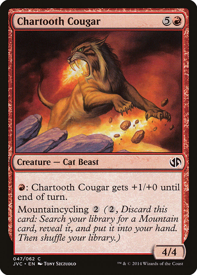 Chartooth Cougar [Duel Decks Anthology] | North Game Den