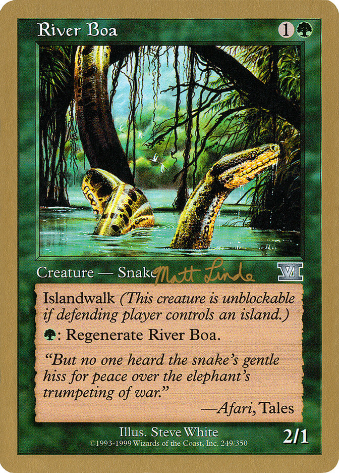 River Boa (Matt Linde) [World Championship Decks 1999] | North Game Den