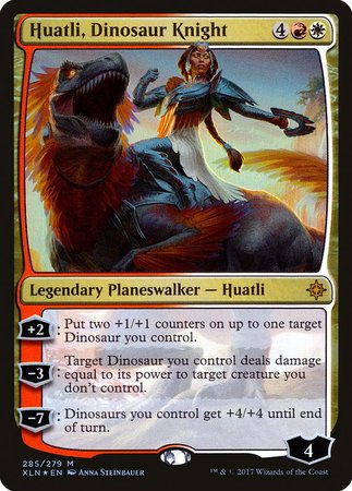 Huatli, Dinosaur Knight [Ixalan] | North Game Den
