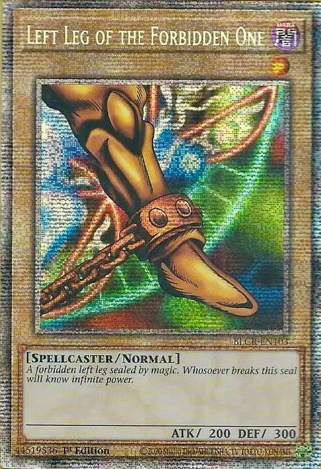 Left Leg of the Forbidden One [BLCR-EN103] Starlight Rare | North Game Den