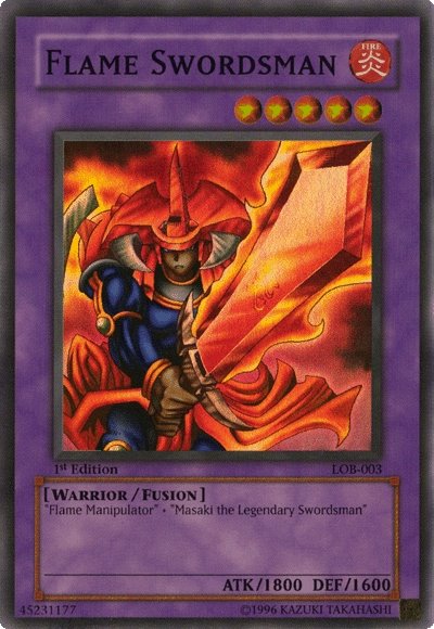 Flame Swordsman [LOB-003] Super Rare | North Game Den