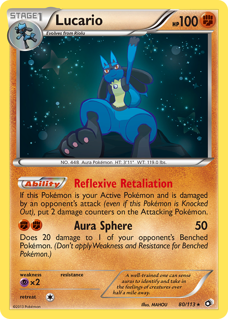 Lucario (80/113) [Black & White: Legendary Treasures] | North Game Den