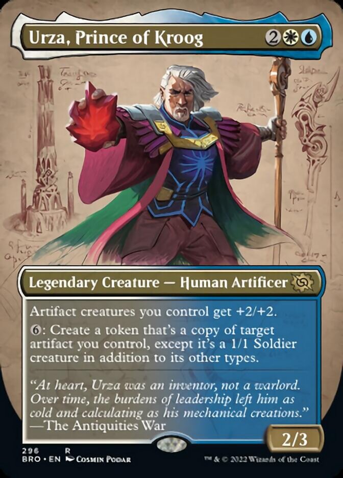 Urza, Prince of Kroog (Borderless Alternate Art) [The Brothers' War] | North Game Den