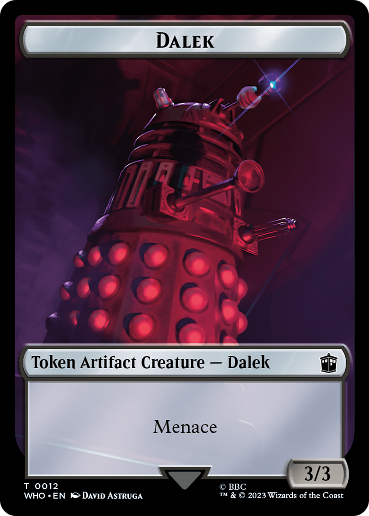 Dalek // Alien Salamander Double-Sided Token [Doctor Who Tokens] | North Game Den