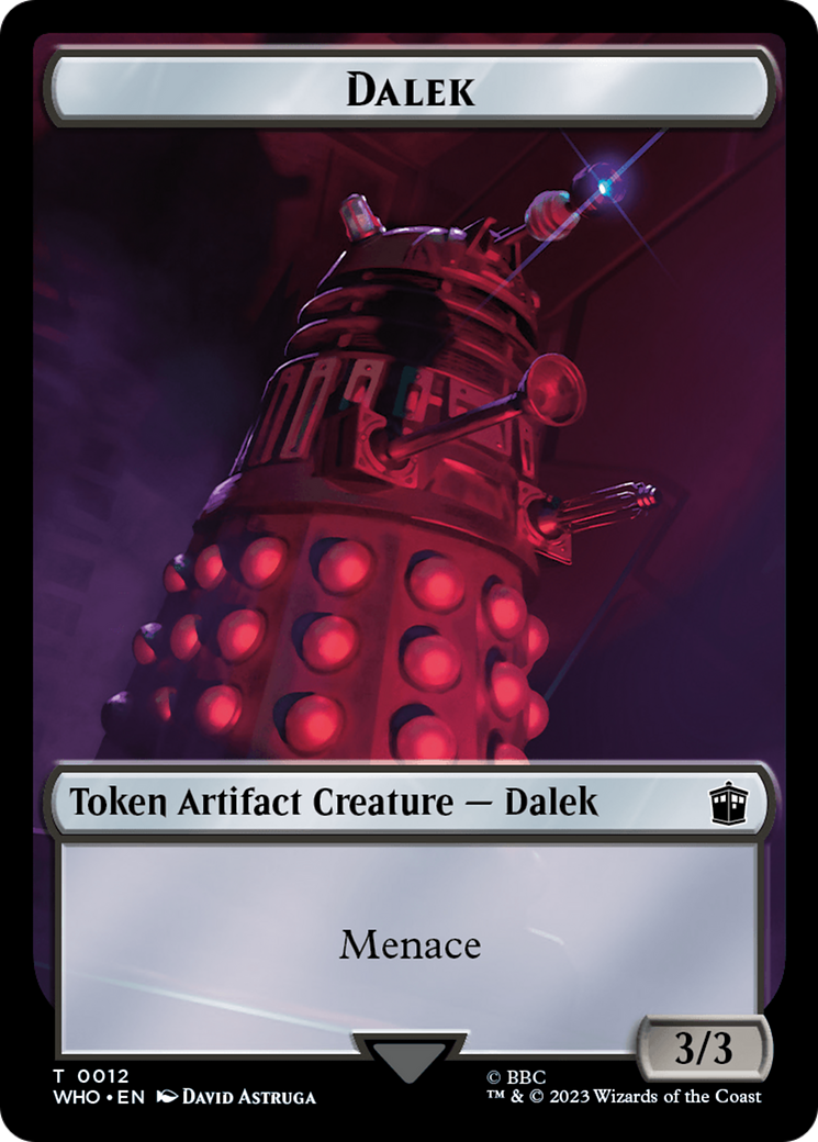 Dalek // Treasure (0029) Double-Sided Token [Doctor Who Tokens] | North Game Den