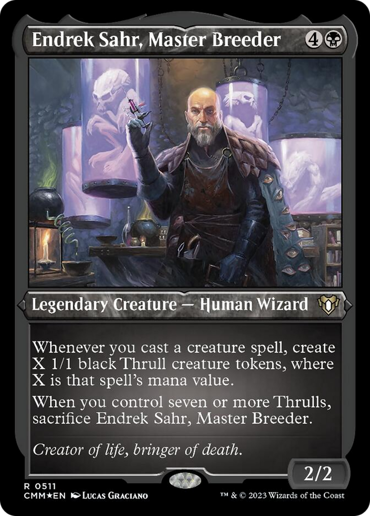 Endrek Sahr, Master Breeder (Foil Etched) [Commander Masters] | North Game Den