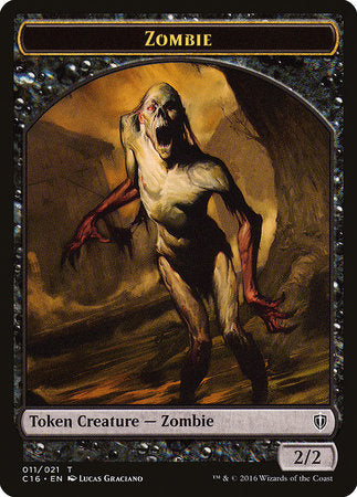 Zombie // Worm Double-sided Token [Commander 2016 Tokens] | North Game Den