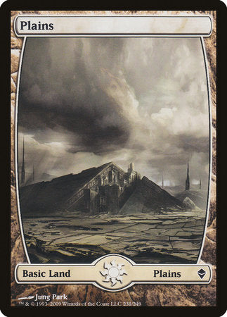 Plains (231) - Full Art [Zendikar] | North Game Den