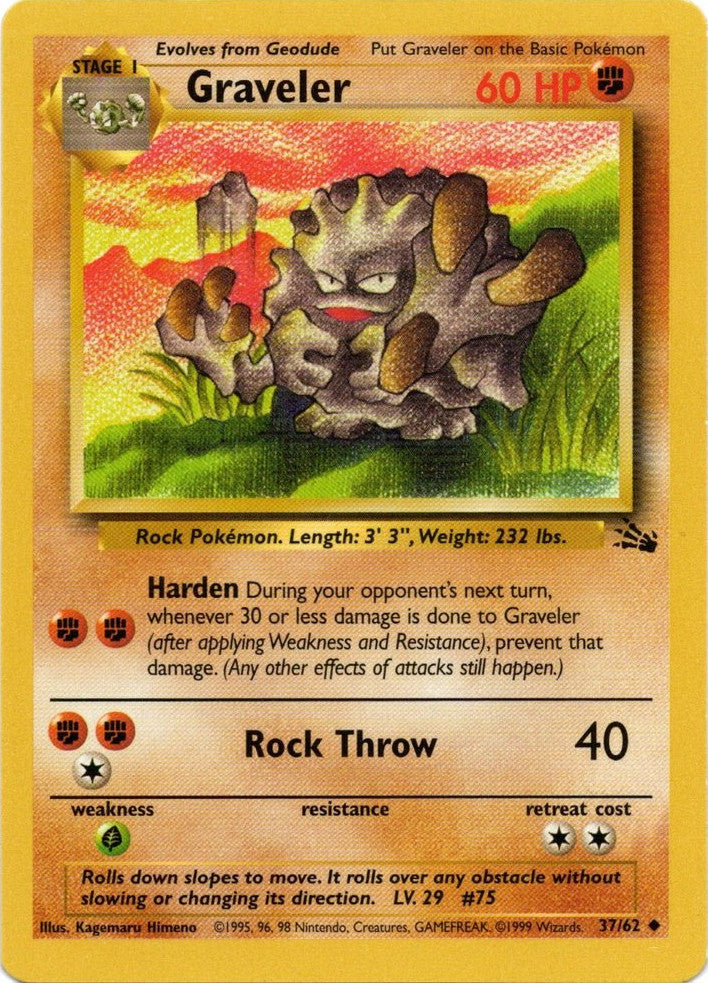 Graveler (37/62) [Fossil Unlimited] | North Game Den