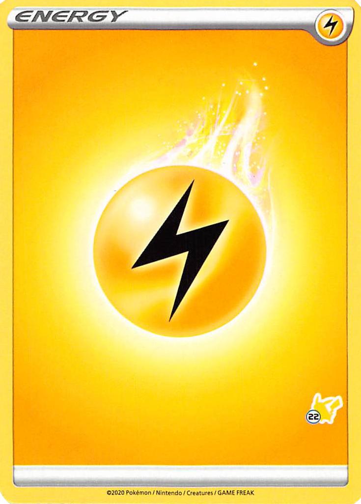 Lightning Energy (Pikachu Stamp #22) [Battle Academy 2022] | North Game Den