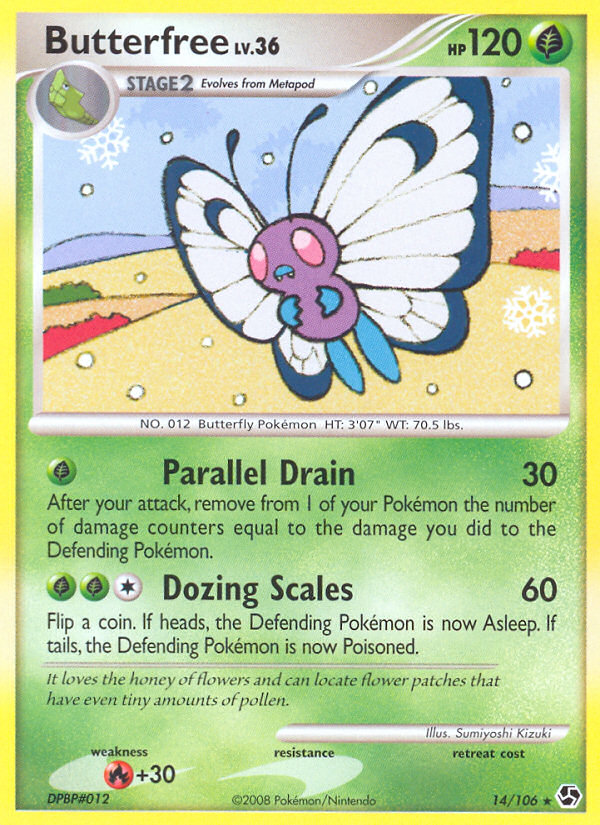 Butterfree (14/106) [Diamond & Pearl: Great Encounters] | North Game Den