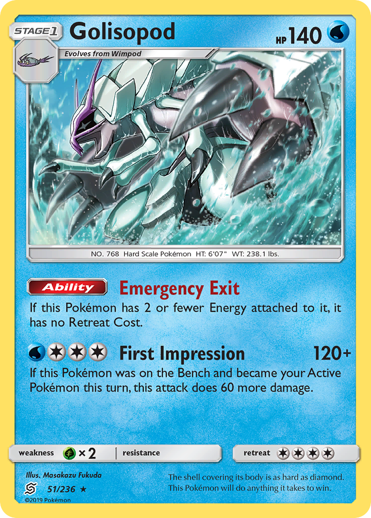 Golisopod (51/236) [Sun & Moon: Unified Minds] | North Game Den