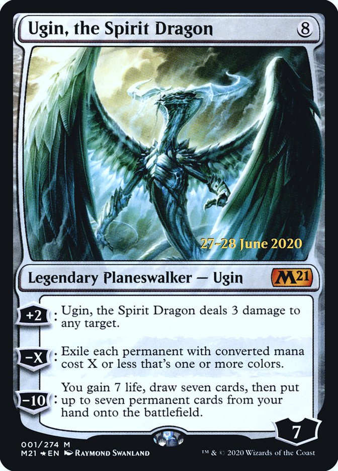 Ugin, the Spirit Dragon  [Core Set 2021 Prerelease Promos] | North Game Den