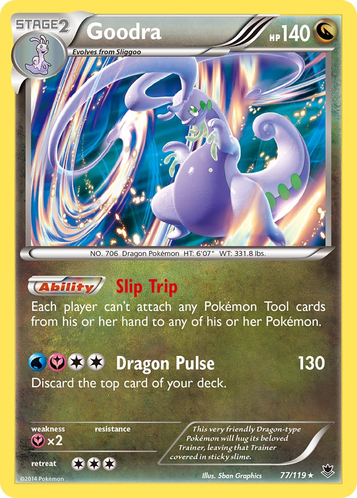 Goodra (77/119) (Cosmos Holo) (Blister Exclusive) [XY: Phantom Forces] | North Game Den