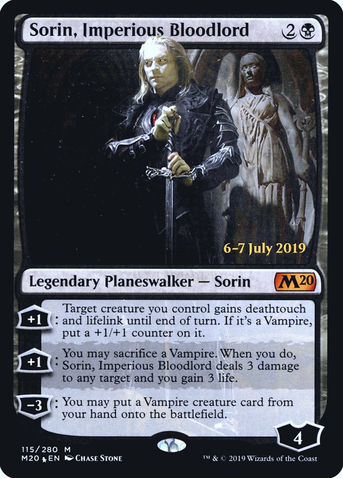 Sorin, Imperious Bloodlord  [Core Set 2020 Prerelease Promos] | North Game Den