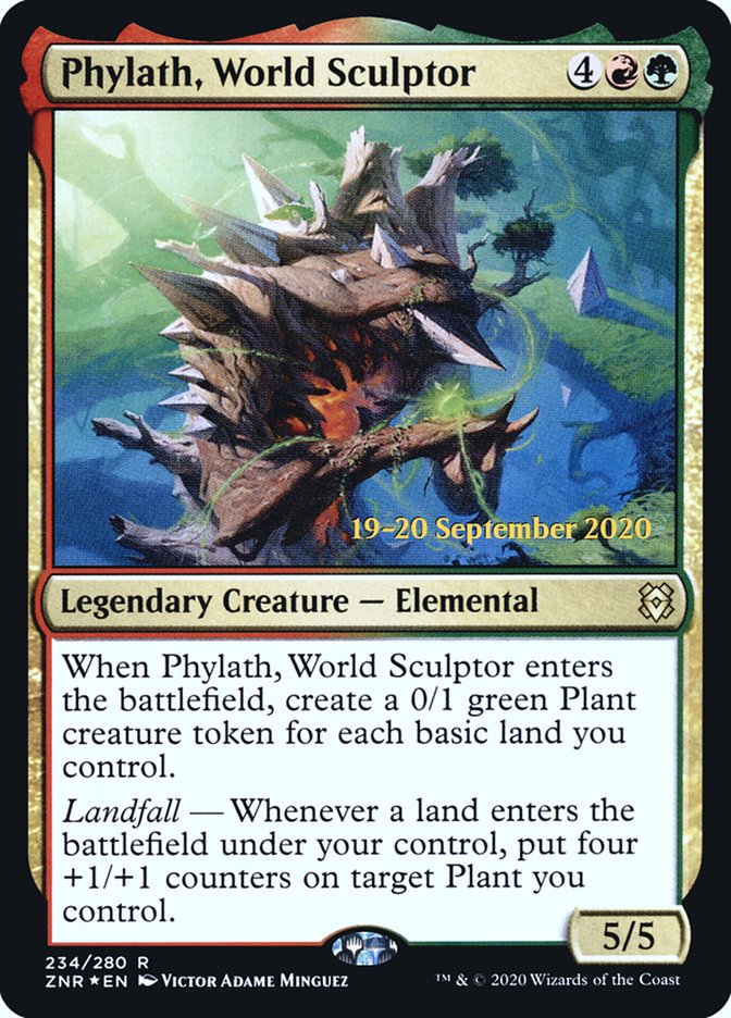 Phylath, World Sculptor  [Zendikar Rising Prerelease Promos] | North Game Den