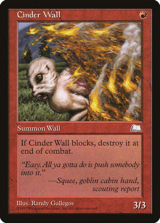 Cinder Wall [Weatherlight] | North Game Den