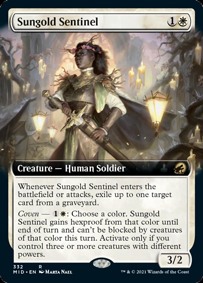 Sungold Sentinel (Extended) [Innistrad: Midnight Hunt] | North Game Den