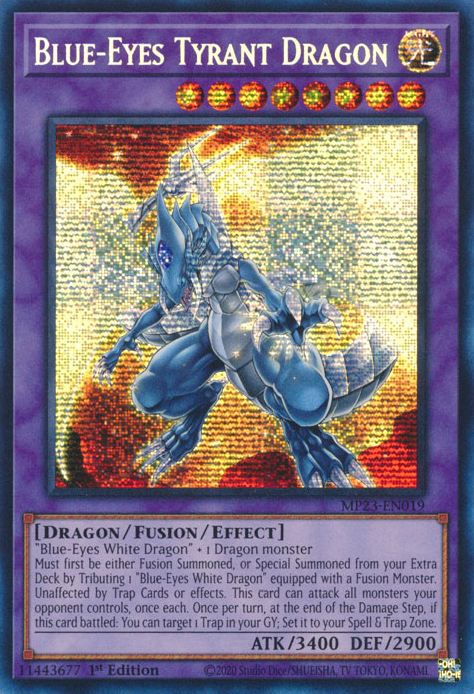 Blue-Eyes Tyrant Dragon [MP23-EN019] Prismatic Secret Rare | North Game Den