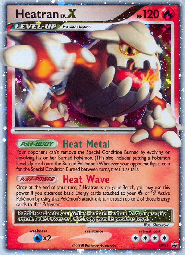 Heatran LV.X (DP31) [Diamond & Pearl: Black Star Promos] | North Game Den