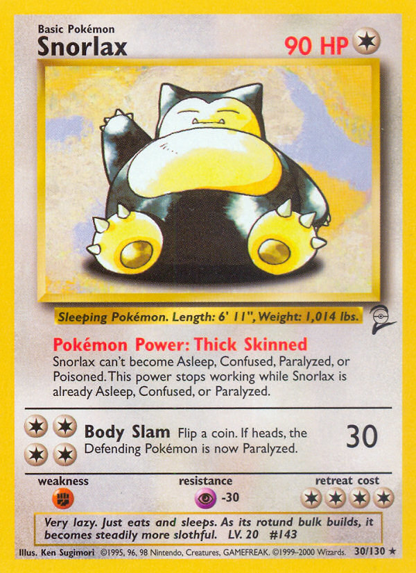 Snorlax (30/130) [Base Set 2] | North Game Den