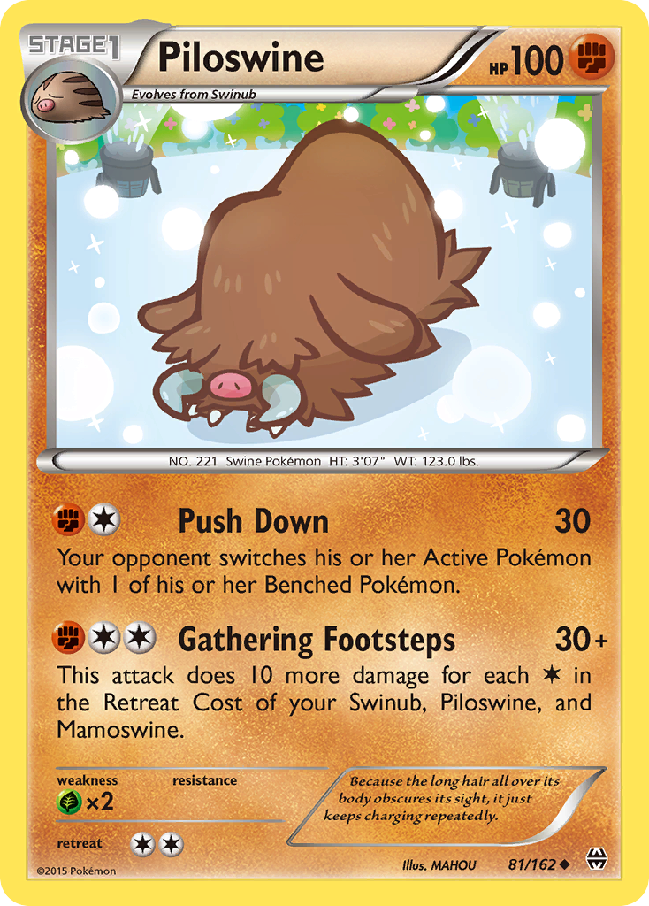 Piloswine (81/162) [XY: BREAKthrough] | North Game Den