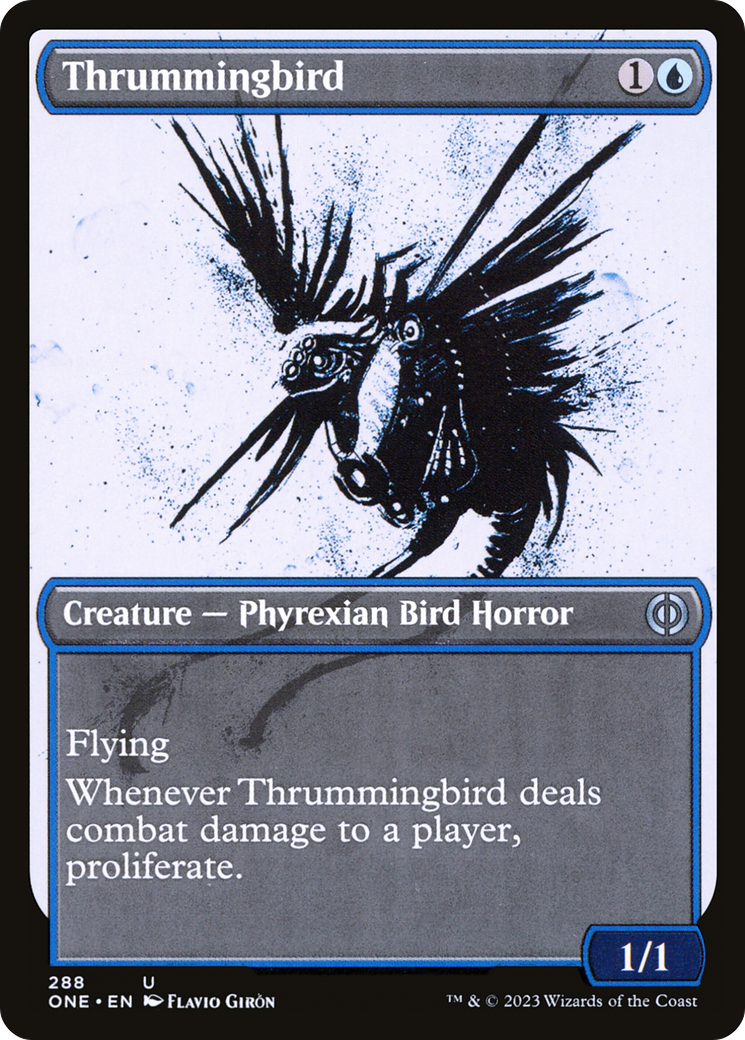 Thrummingbird (Showcase Ichor) [Phyrexia: All Will Be One] | North Game Den