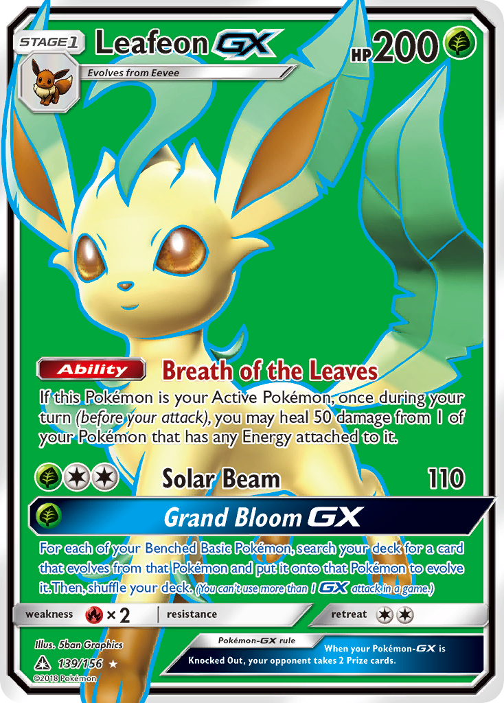 Leafeon GX (139/156) [Sun & Moon: Ultra Prism] | North Game Den